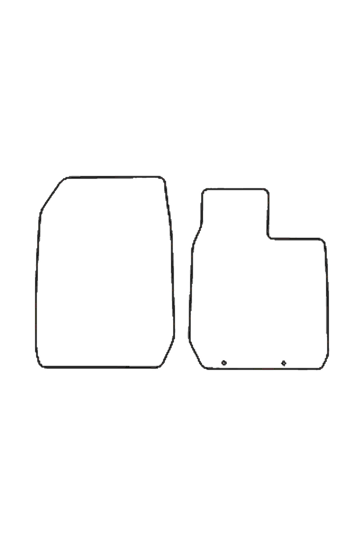 Isuzu DMax 2021+ Front & Rear Rubber Mats SEATCOVERS4VANS